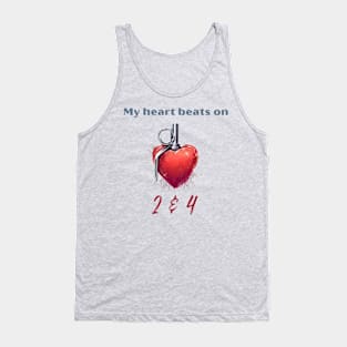 My Heart Beats On 2 & 4 Tank Top